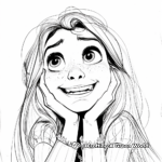 Magical Tangled Rapunzel Coloring Pages 3