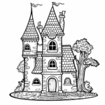 Magical Tree House Castle Coloring Pages 2