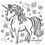 Magical Unicorn Sticker Coloring Pages 3