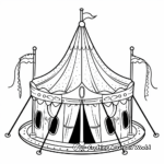 Majestic Carnival Tent Coloring Pages 1
