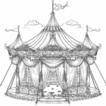Majestic Carnival Tent Coloring Pages 3