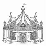 Majestic Carnival Tent Coloring Pages 4