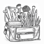Makeup Artist Toolkit Coloring Pages 3
