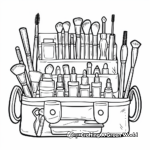 Makeup Artist Toolkit Coloring Pages 4
