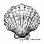Marine Life: Seashell and Coral Reef Coloring Pages 4