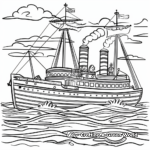 Maritime Scenes from the Victorian Era Coloring Pages 3