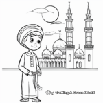 Mecca during Eid Coloring Pages 1