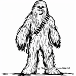 Mighty Wookies and Chewbacca Coloring Pages 1
