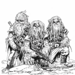 Mighty Wookies and Chewbacca Coloring Pages 3