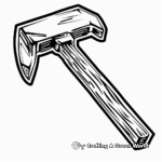 Minecraft Axe Logo Coloring Pages 4