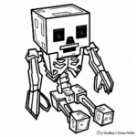 Minecraft Creeper Logo Páginas para colorear 1