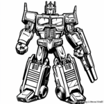 Modern Optimus Prime Coloring Pages 3