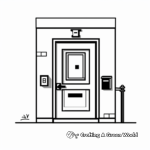 Modern Roblox Door Coloring Pages 1
