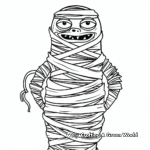 Monster Mummy Bundle Coloring Pages 1