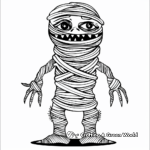 Monster Mummy Bundle Coloring Pages 3