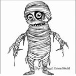Monster Mummy Bundle Coloring Pages 4