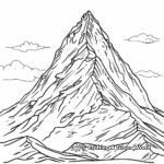 Mountain Top Transfiguration Coloring Pages 1
