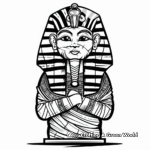Mummy Pharaoh Coloring Pages 1