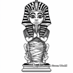 Mummy Pharaoh Coloring Pages 2