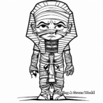 Mummy Pharaoh Coloring Pages 3
