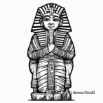 Mummy Pharaoh Coloring Pages 4