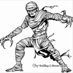 Mummy Tomb Raiding Action Coloring Pages 3