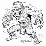 Mummy Tomb Raiding Action Coloring Pages 4