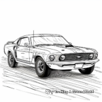 Muscle Car: Ford Mustang Boss 429 Coloring Pages 3