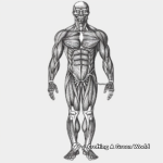 Muscular system Coloring Pages: Discover the Human Body 4