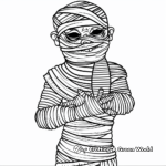 Mysterious Mummy Curse Coloring Pages 1