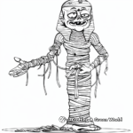 Mysterious Mummy Curse Coloring Pages 2