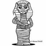Mysterious Mummy Curse Coloring Pages 3