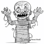 Mysterious Mummy Curse Coloring Pages 4