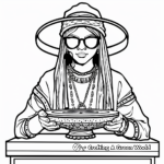 Mystic Fortune Teller Carnival Coloring Pages 1