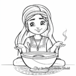 Mystic Fortune Teller Carnival Coloring Pages 3