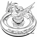 Mystic Phoenix Beyblade Coloring Sheets 1