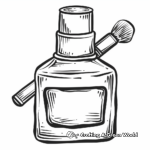 Nail Polish Bottle and Brush Coloring Pages 4