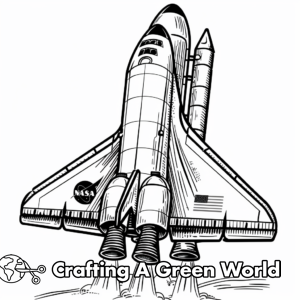 Spaceship Coloring Pages - Free & Printable!