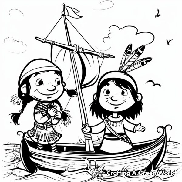 Mayflower Coloring Pages - Free &amp; Printable!