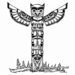 Northwest Pacific Totem Pole Coloring Pages 4