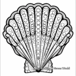 Ocean Treasures: Pearl and Seashell Coloring Pages 2
