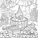 Ocean Treasures: Pearl and Seashell Coloring Pages 3
