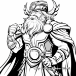 Odin, Thor's Father, Coloring Pages 1