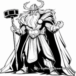Odin, Thor's Father, Coloring Pages 4
