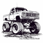 Off-Road Monster Truck Coloring Pages 1