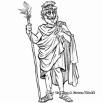 Olympian Gods in Togas Coloring Pages 2