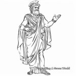 Olympian Gods in Togas Coloring Pages 4