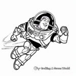 Outer Space Galactic Hero Buzz Lightyear Coloring Pages 3