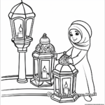 Outstanding Eid Lanterns Coloring Pages 1