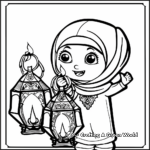 Outstanding Eid Lanterns Coloring Pages 2
